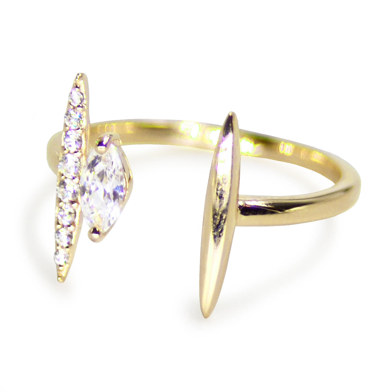 H Marquise Ring