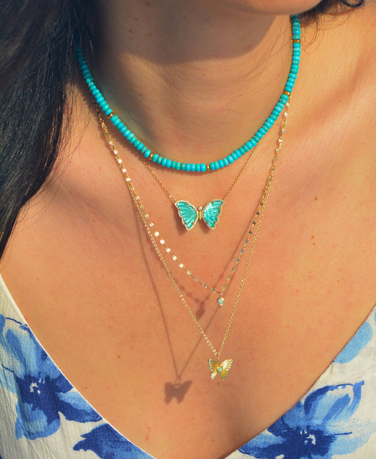 Charis Medium Gemstone Necklace