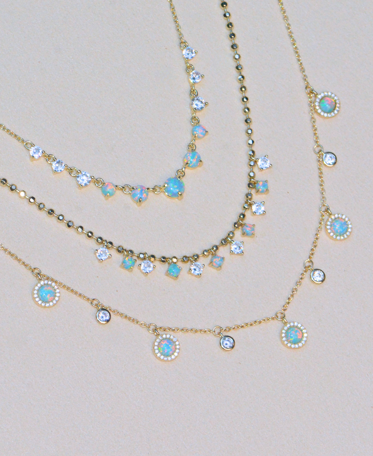 Drops of Jupiter Opal Necklace