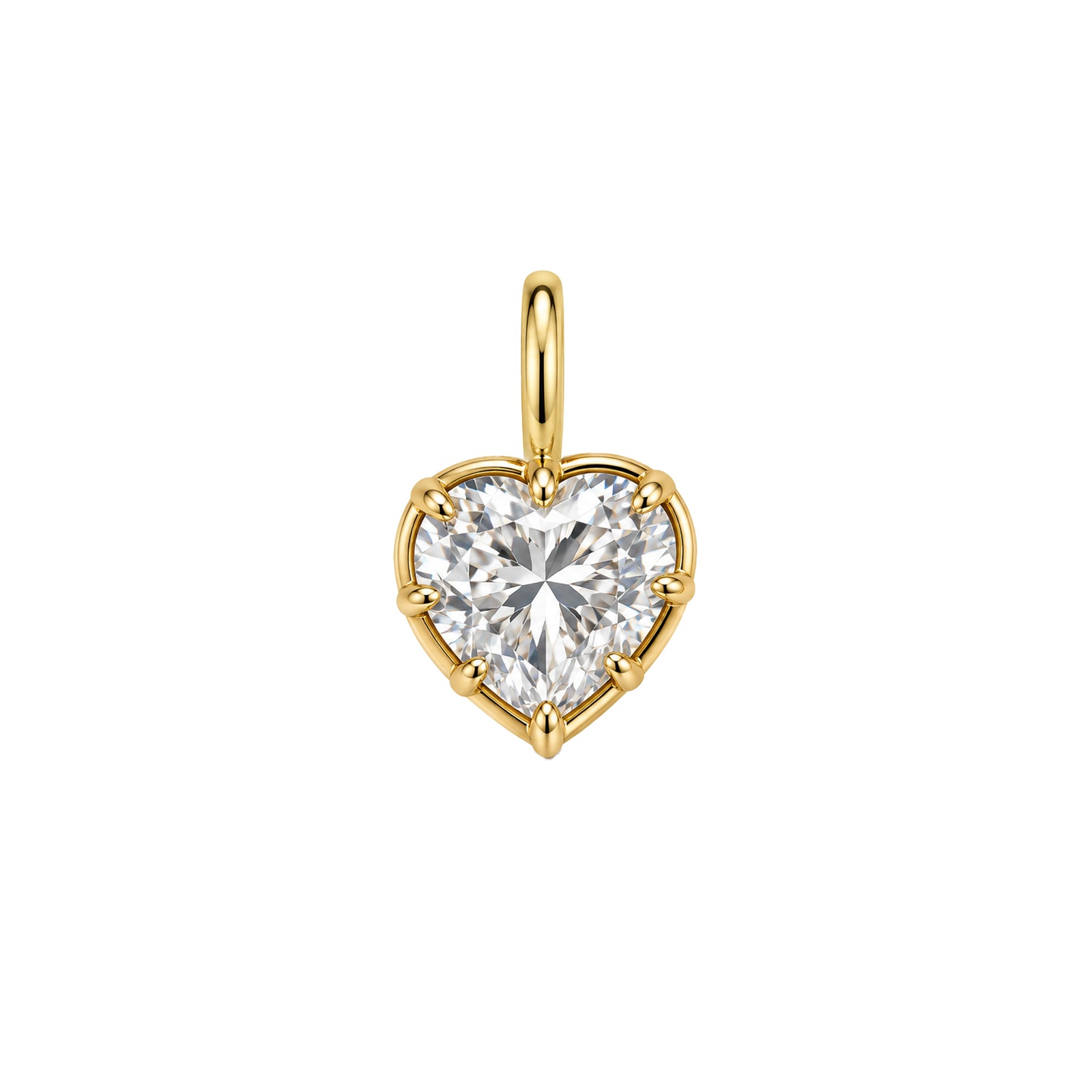 Heart Solitaire Pendant With Prongs