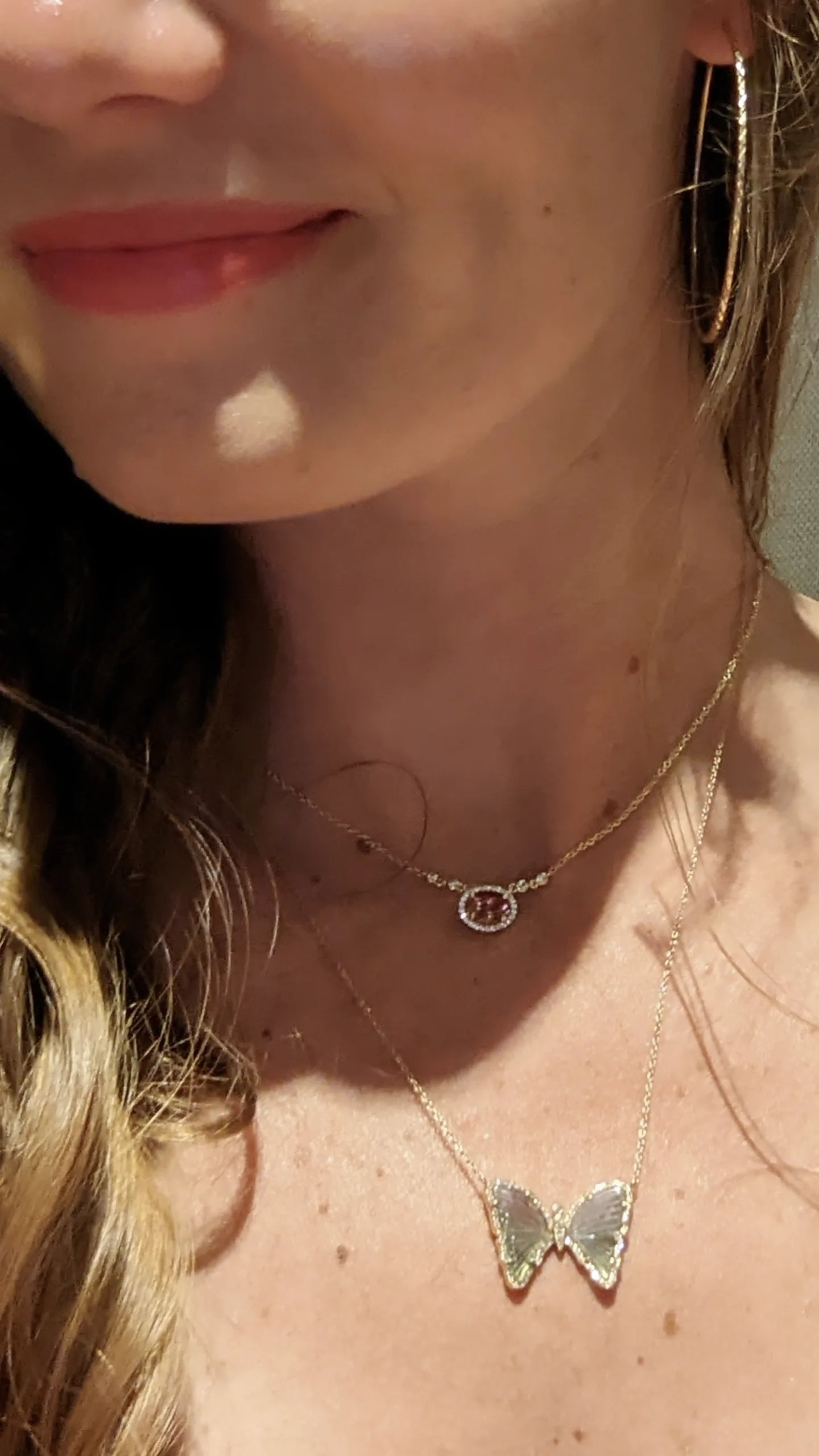 Aura Tourmaline Gemstone Necklace