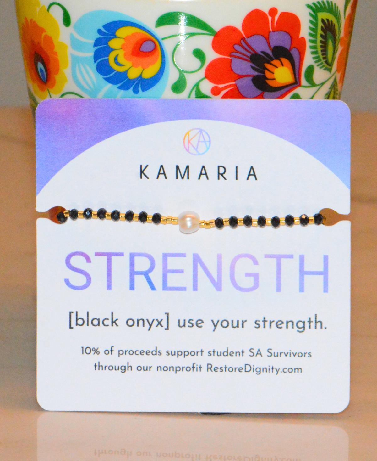 Lumira Mini Pearl and Gemstone Adjustable Bracelet With Miyuki Beads