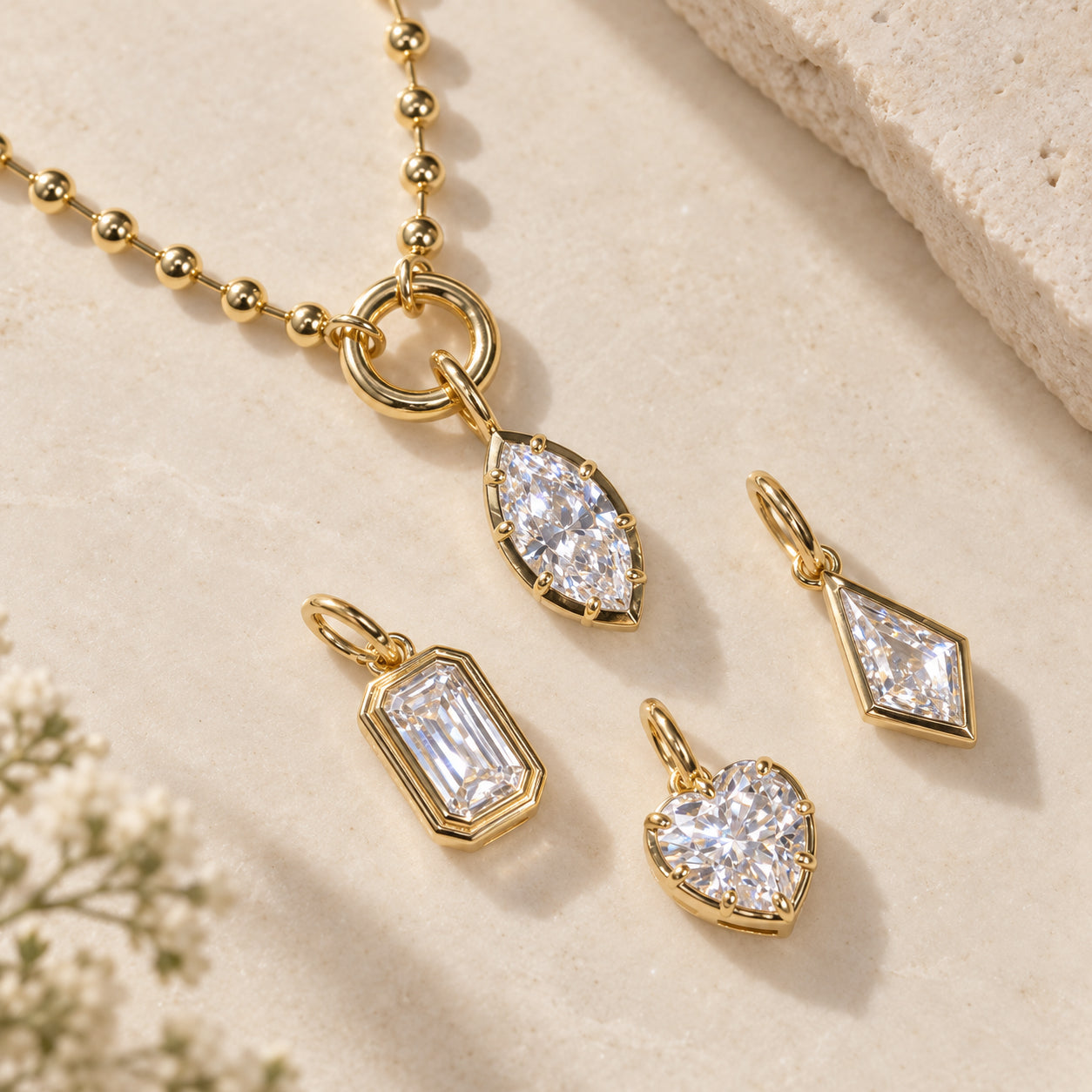 Heart Solitaire Pendant With Prongs