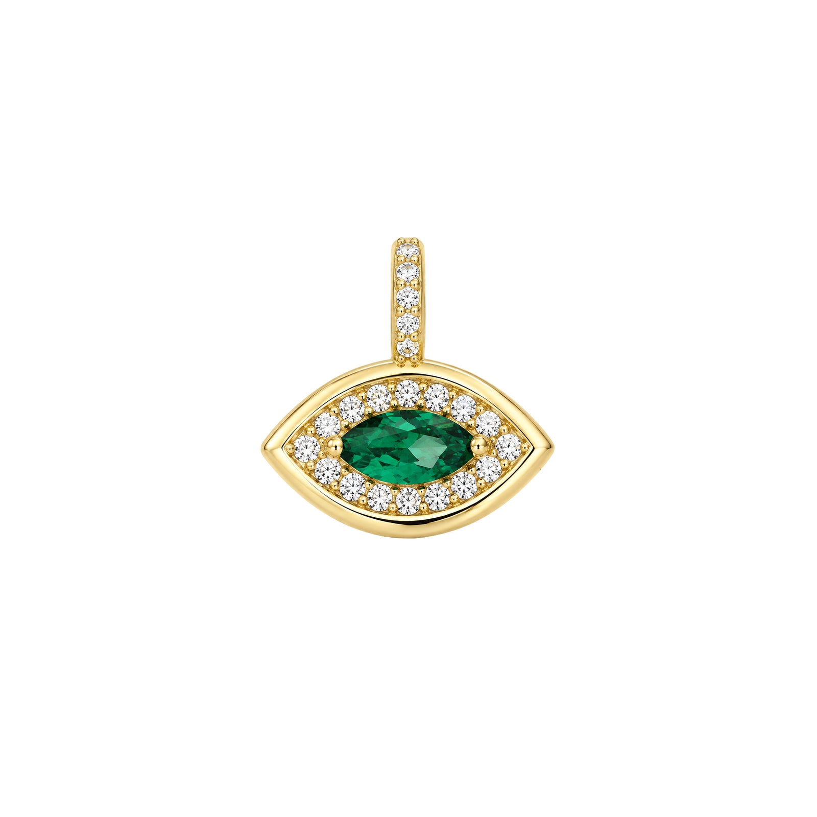 Marquise Pendant With Sparkle Halo
