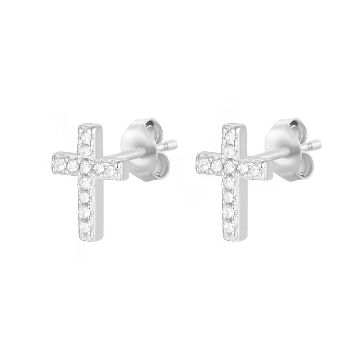 Mini Cross Stud Earrings