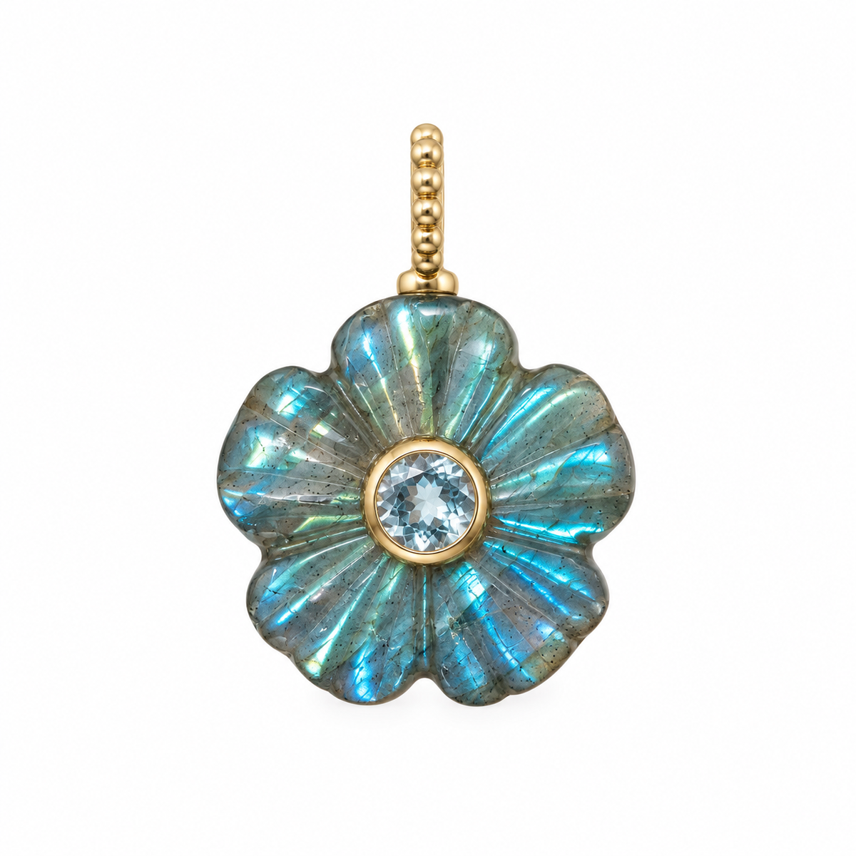 Mini Flower Gemstone Pendant