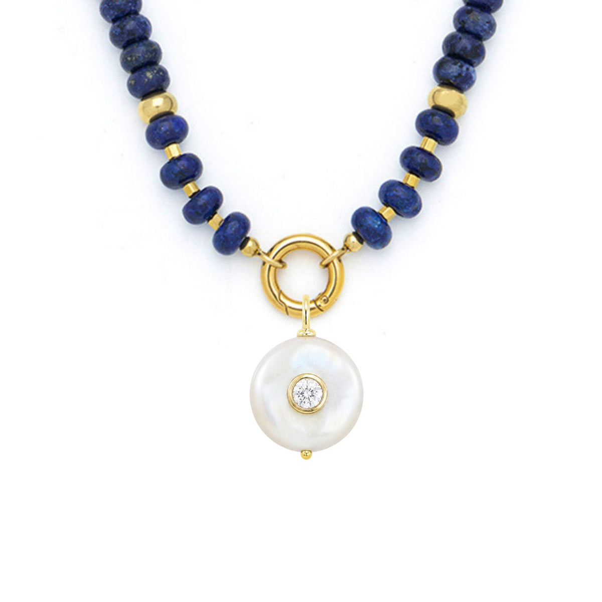 Pearl Pendant and Raya Gemstone Necklace