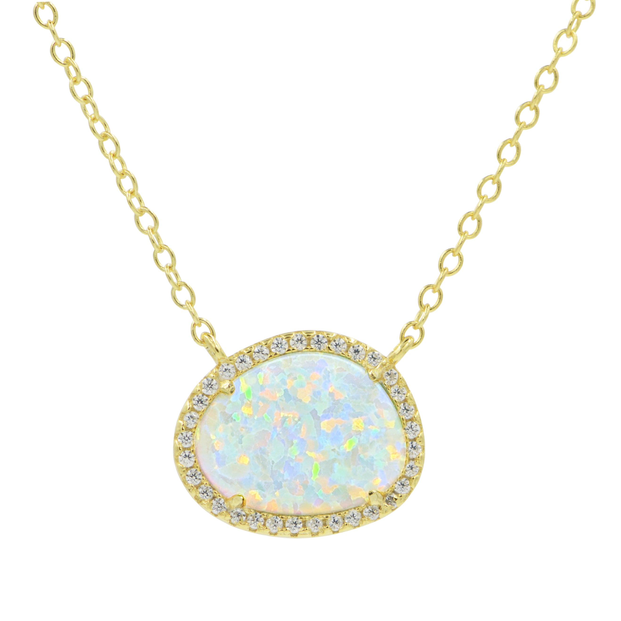 Kokoto Pebble Opal Necklace - KAMARIA