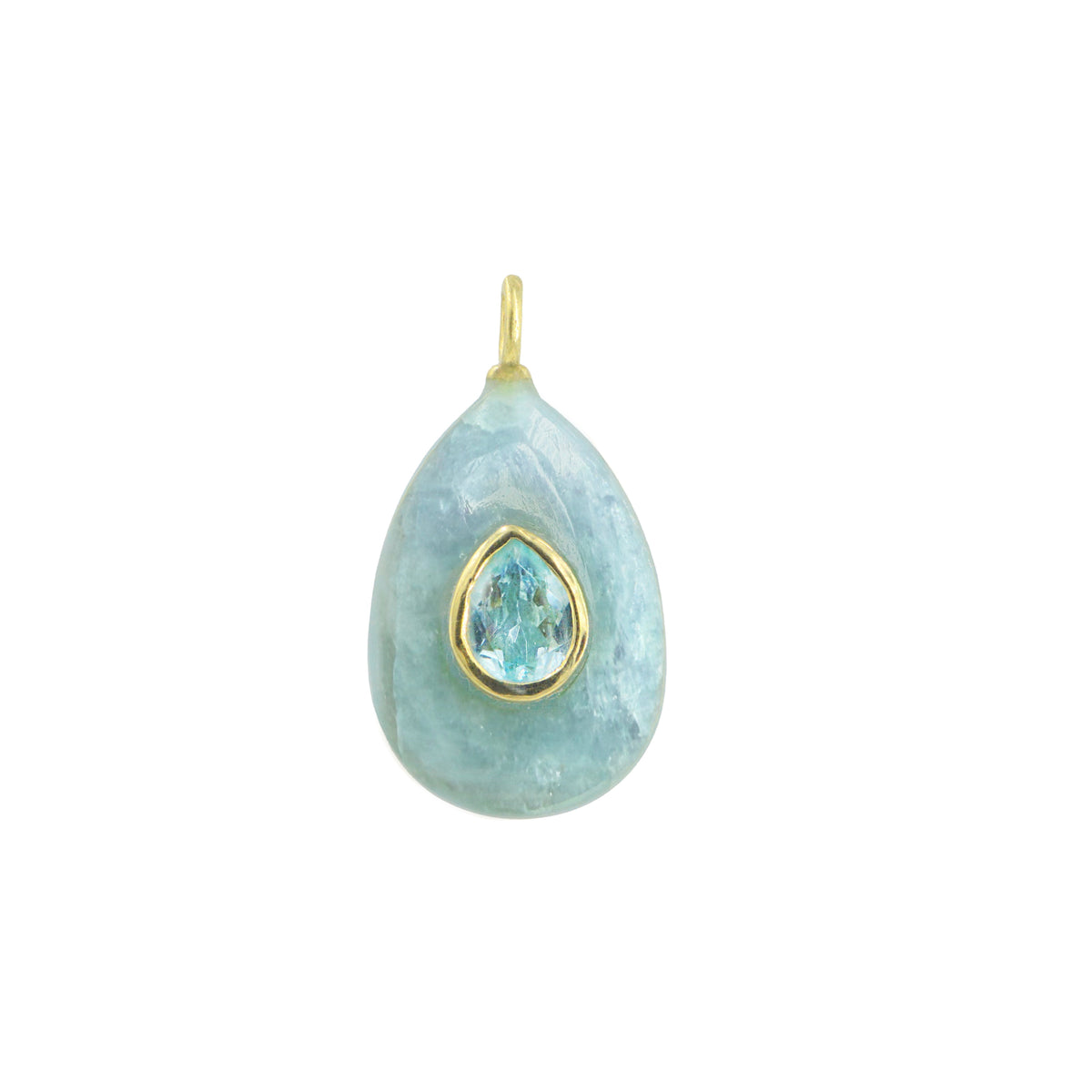 Aquamarine Pendant and Medium Pear