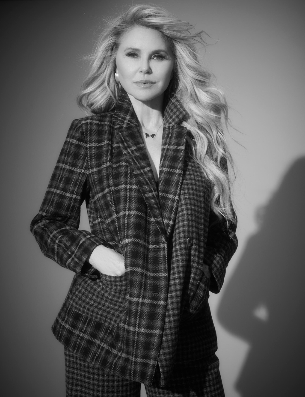 Black Tourmaline Butterfly Necklace with Diamonds