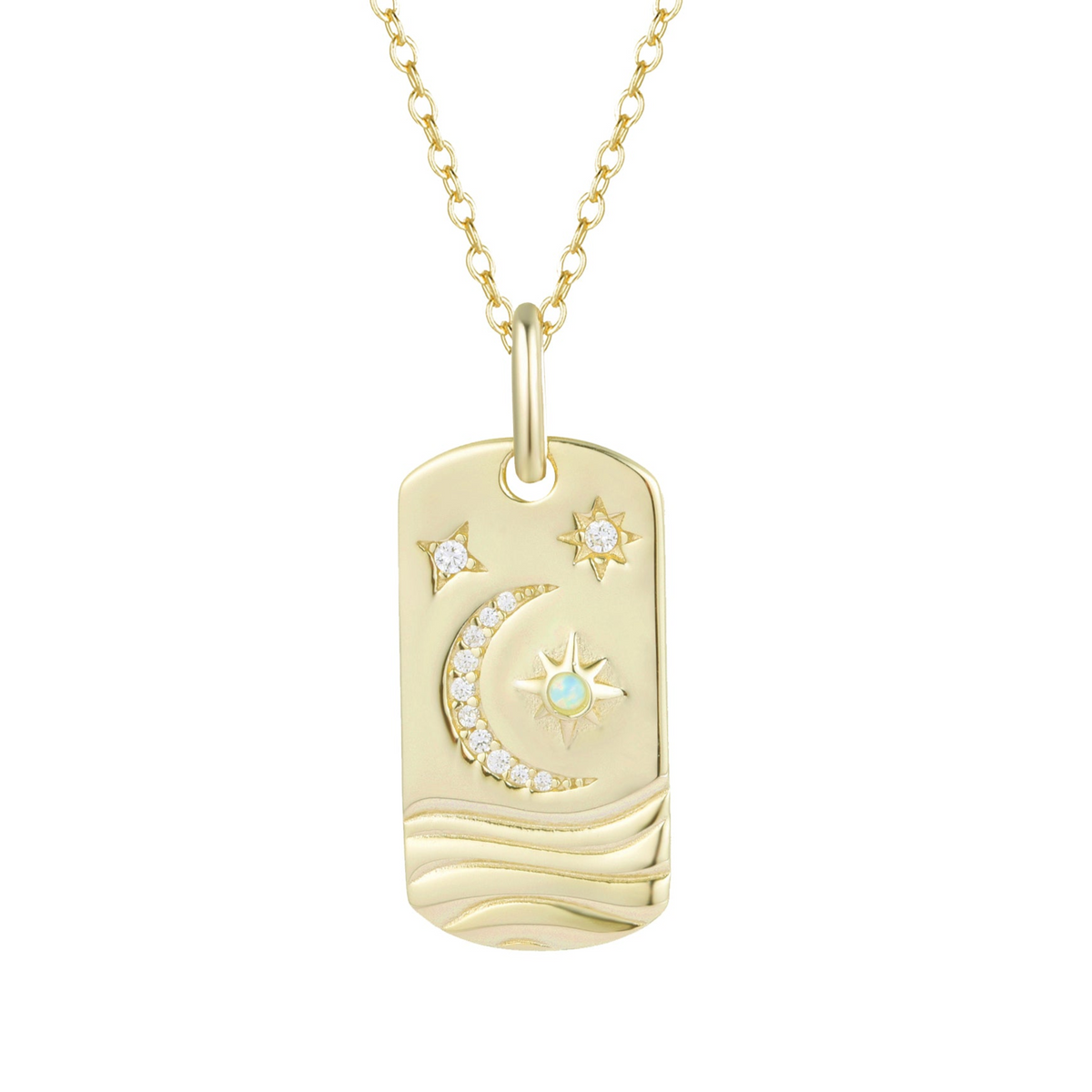 Be The Light Celestial Dogtag Necklace