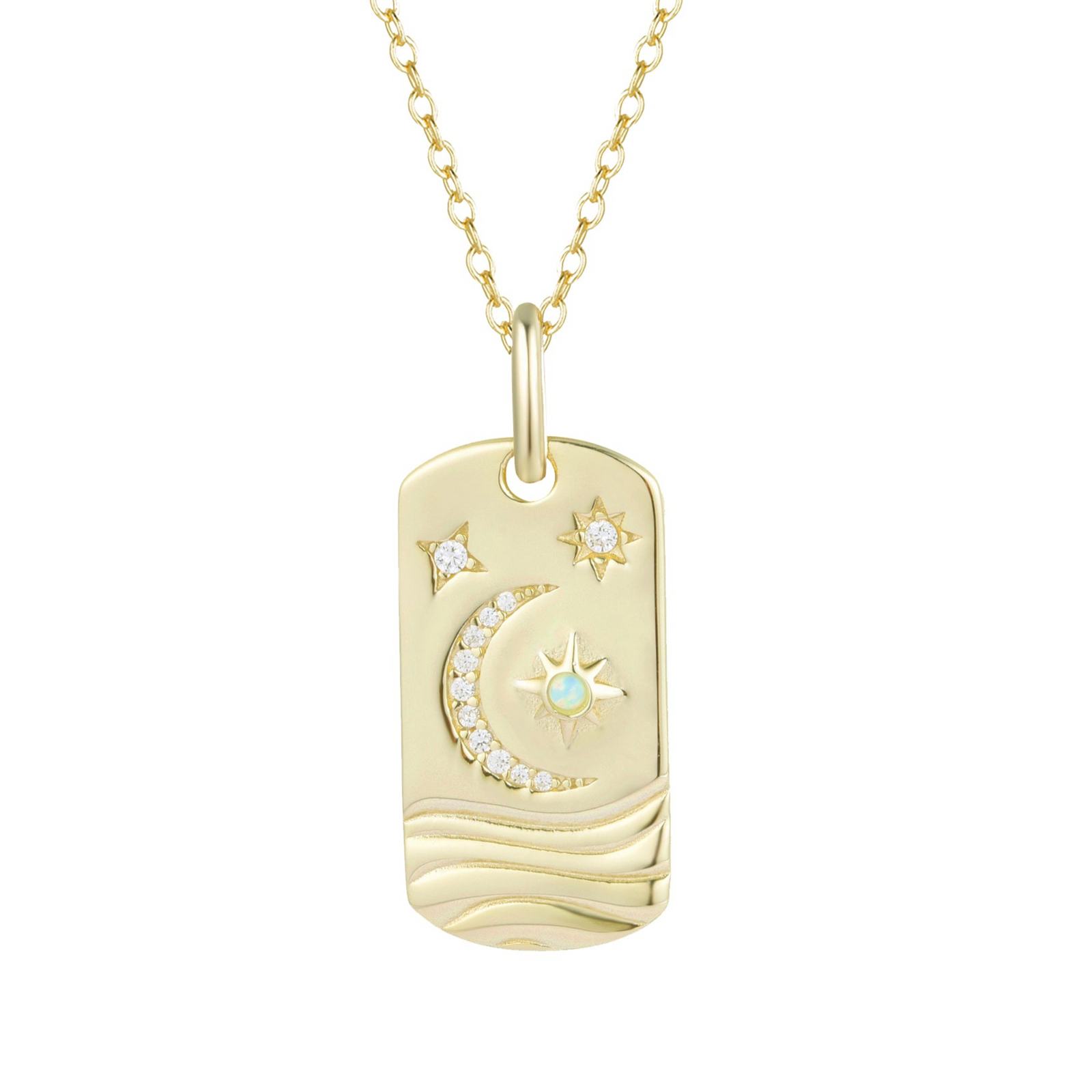 Be The Light Celestial Dogtag Necklace