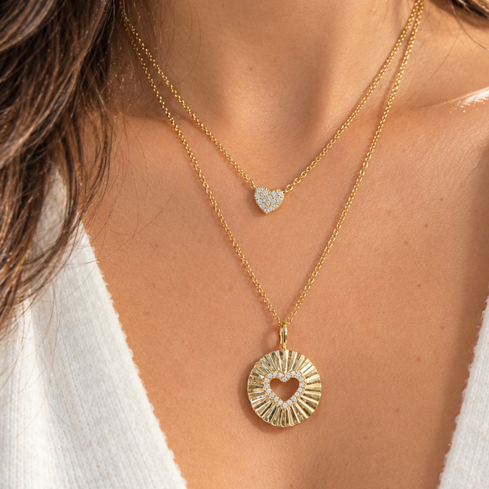 Piece of My Heart Layered Necklace
