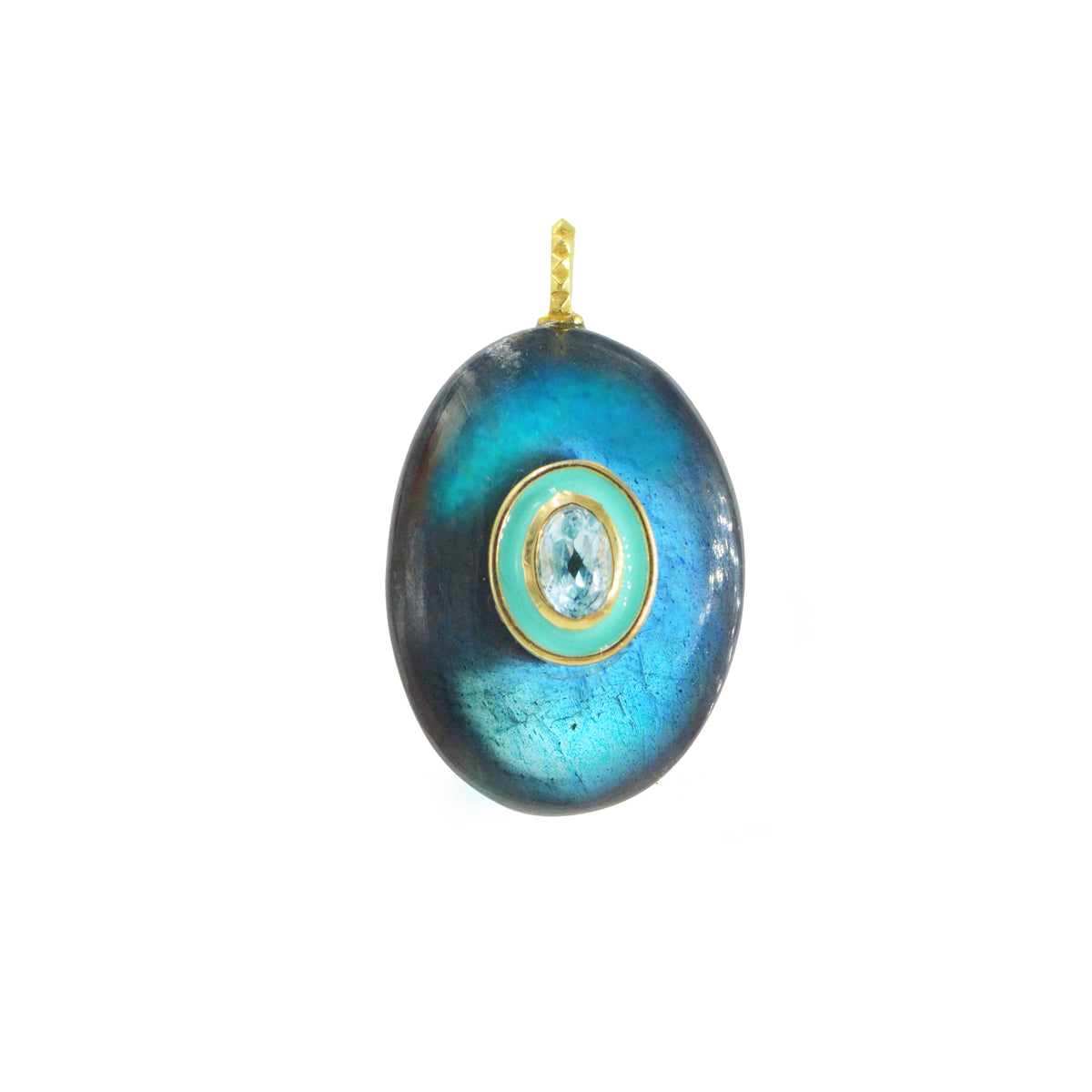 Gemstone Necklace With Labradorite Pendant