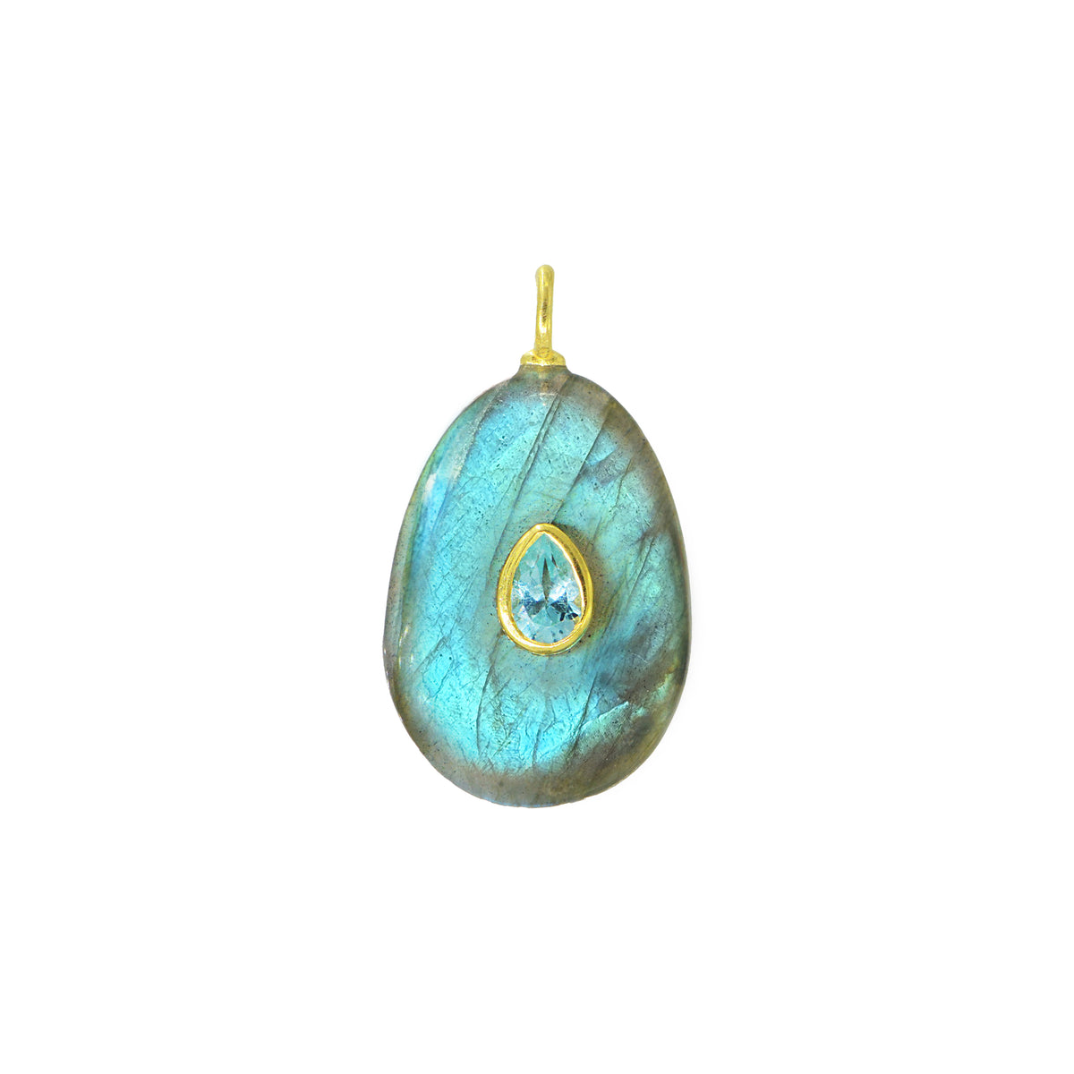 Gemstone Necklace With Labradorite Pendant