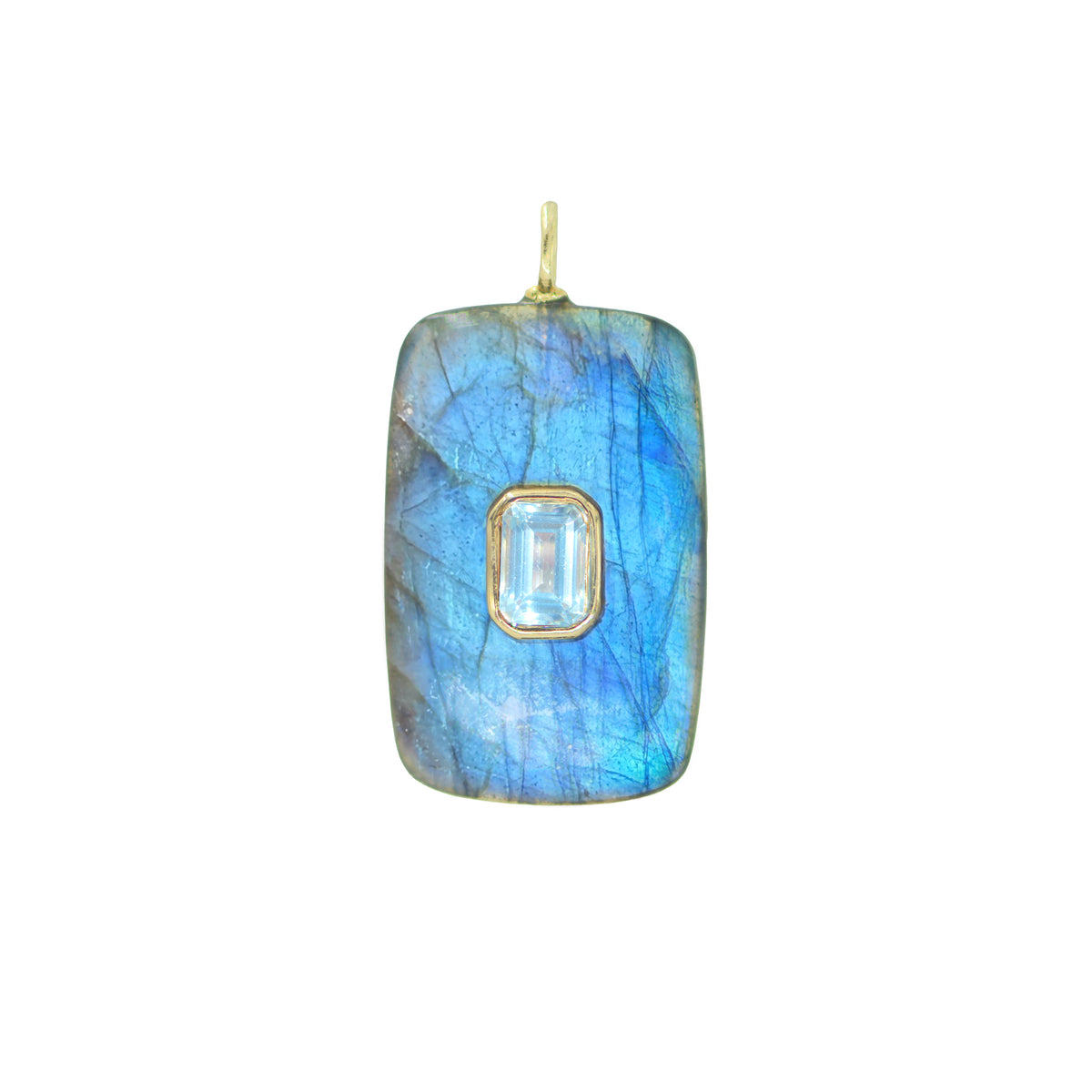 Gemstone Necklace With Labradorite Pendant