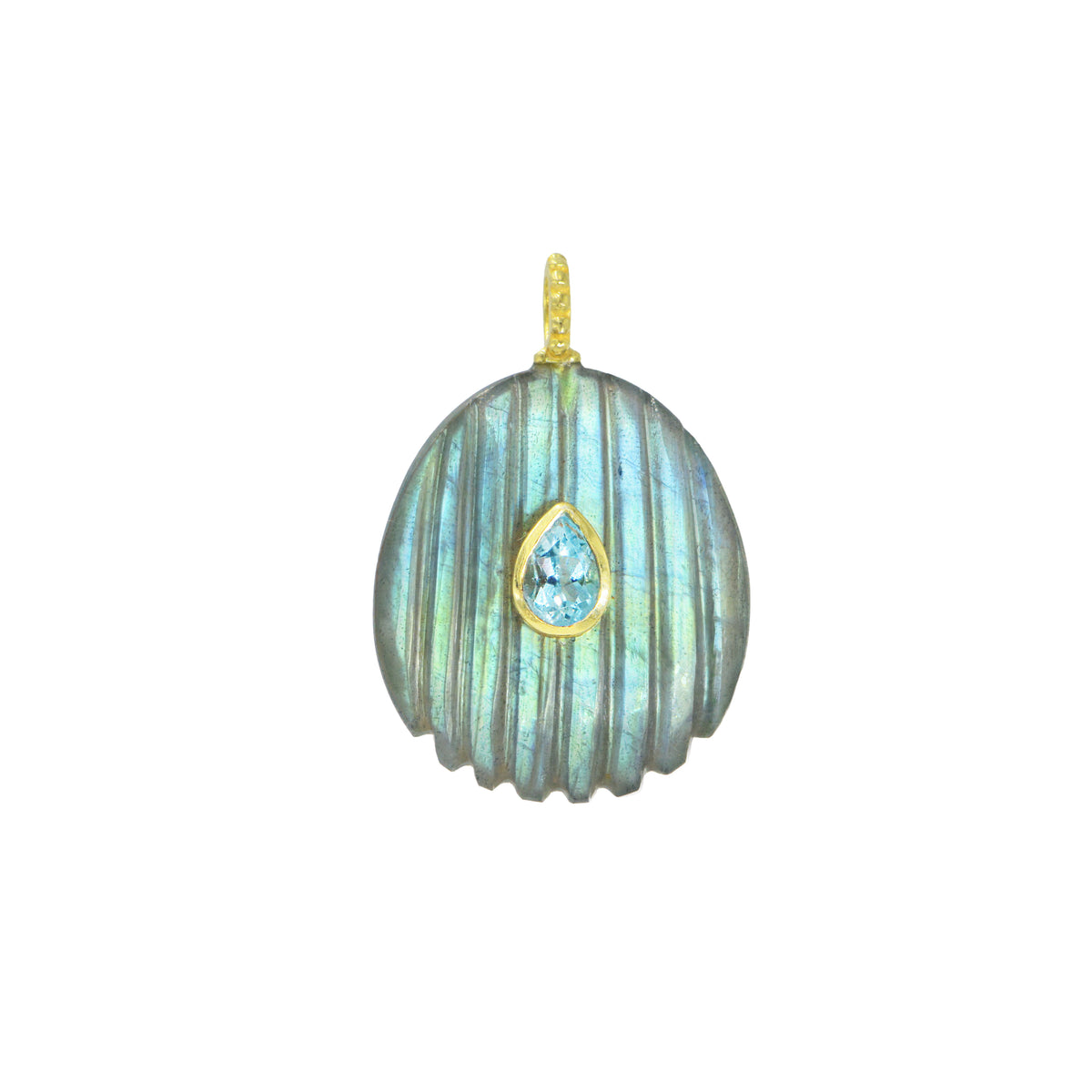 Gemstone Necklace With Labradorite Pendant