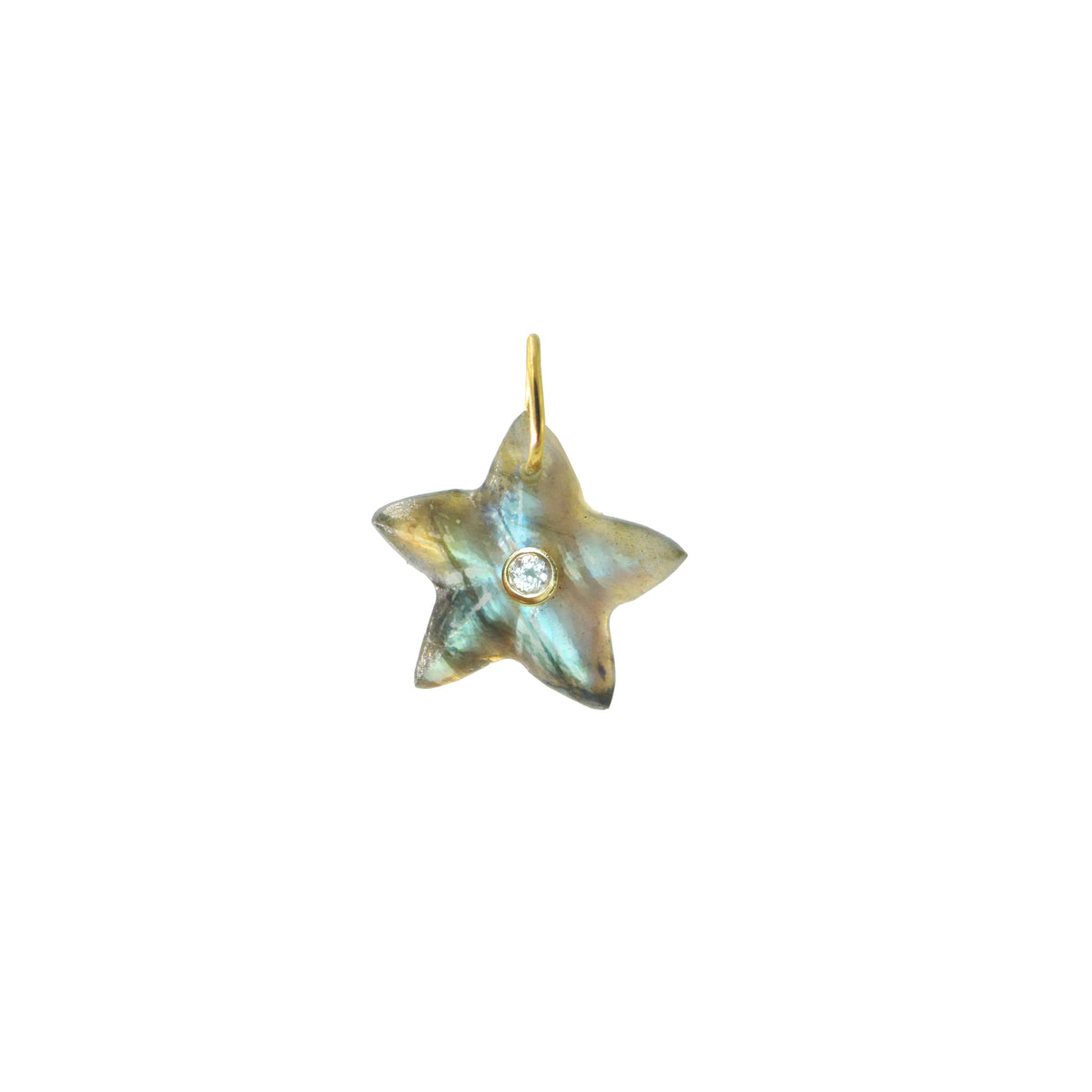 Star Fish Gemstone Pendant With Topaz