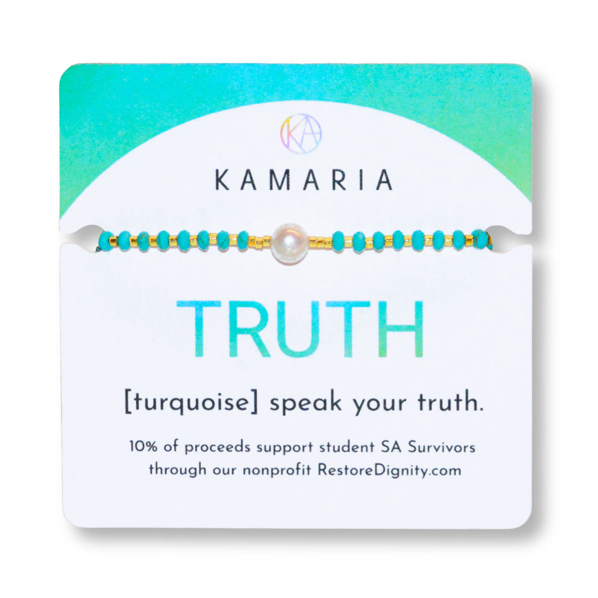 Lumira bracelet pearl beads truth turquoise