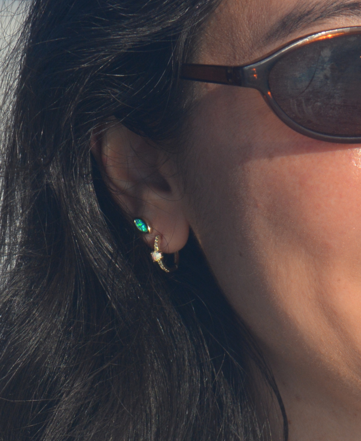 Marquise Opal Stud Earrings