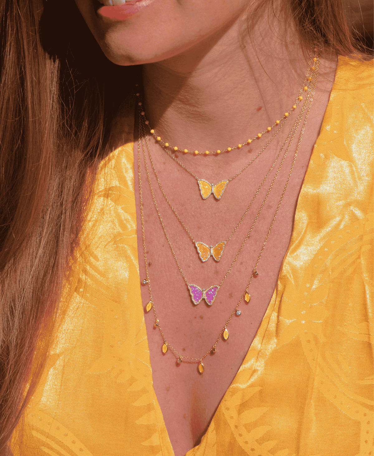 Drops of Spring Opal Necklace