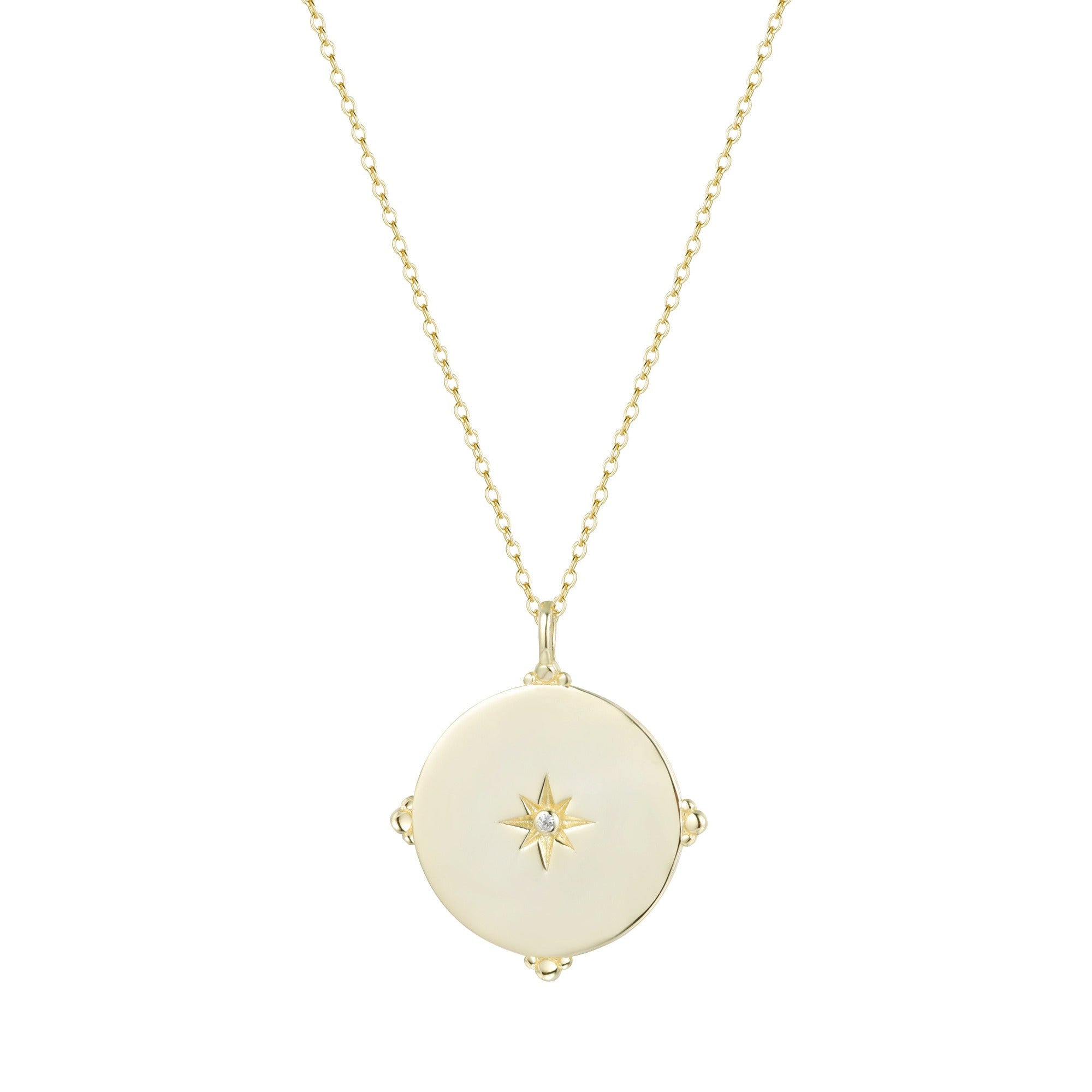 opal compass necklace medallion