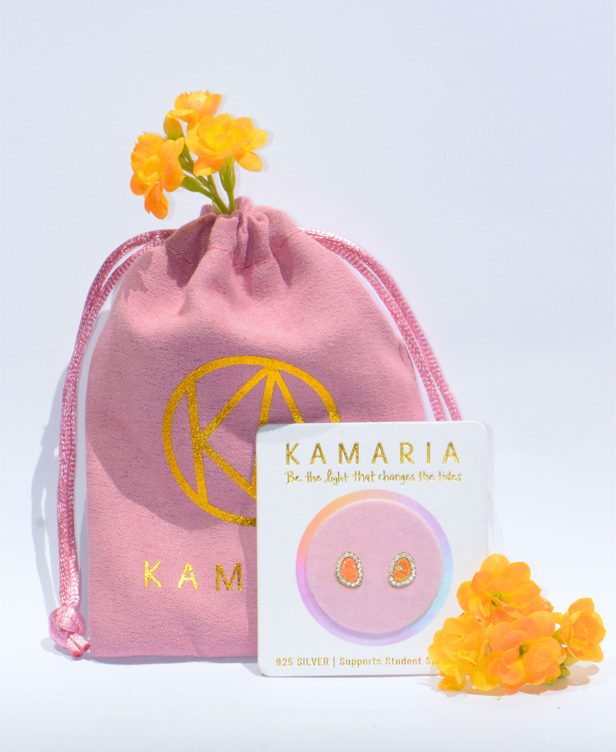 Opal Pebble Stud Earrings