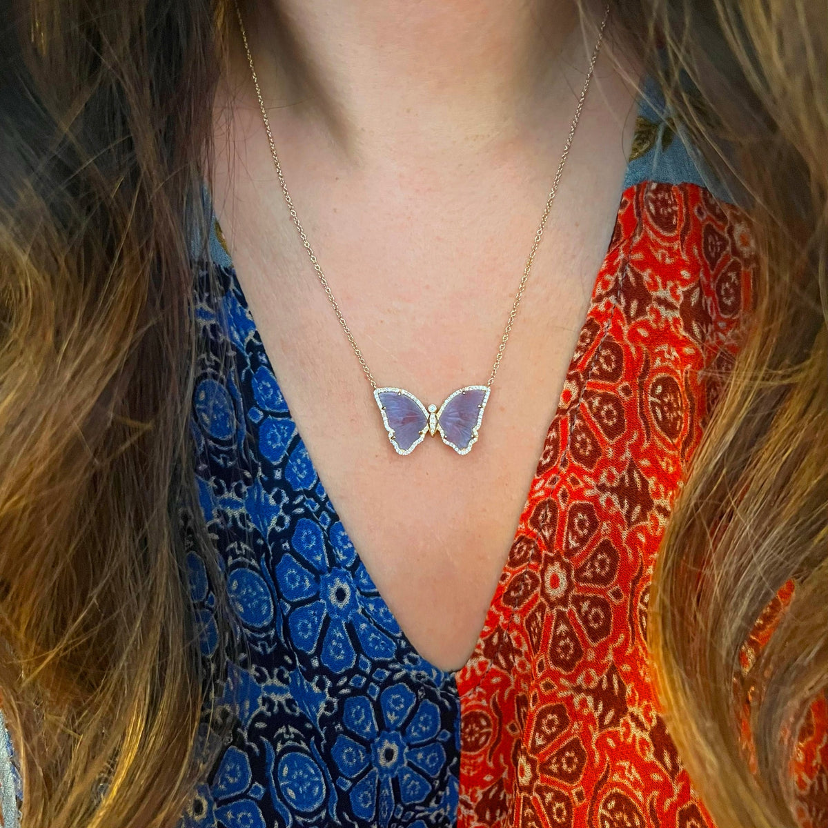 purple paraiba tourmaline necklace with diamonds