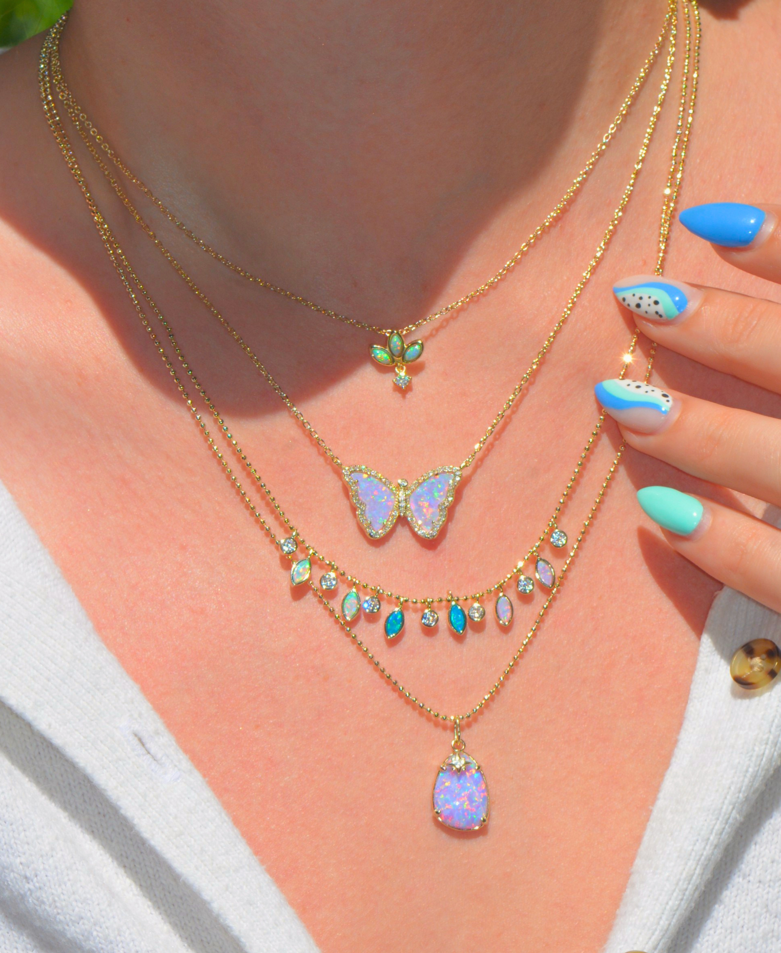 Light Through The Leaves Necklace on Ball Chain