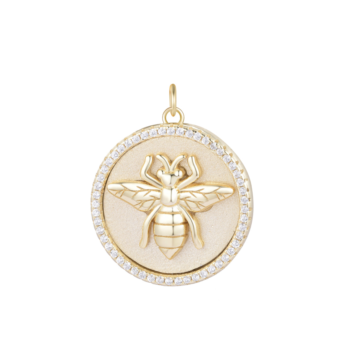 queen bee medallion charm