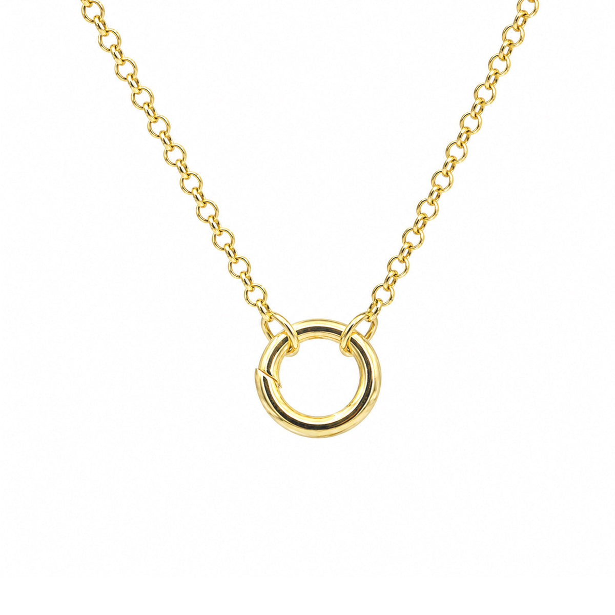 Cable With Round Carabiner Charm Clasp