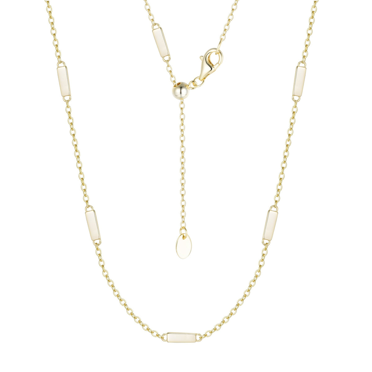 sparkle station bar chain necklace
