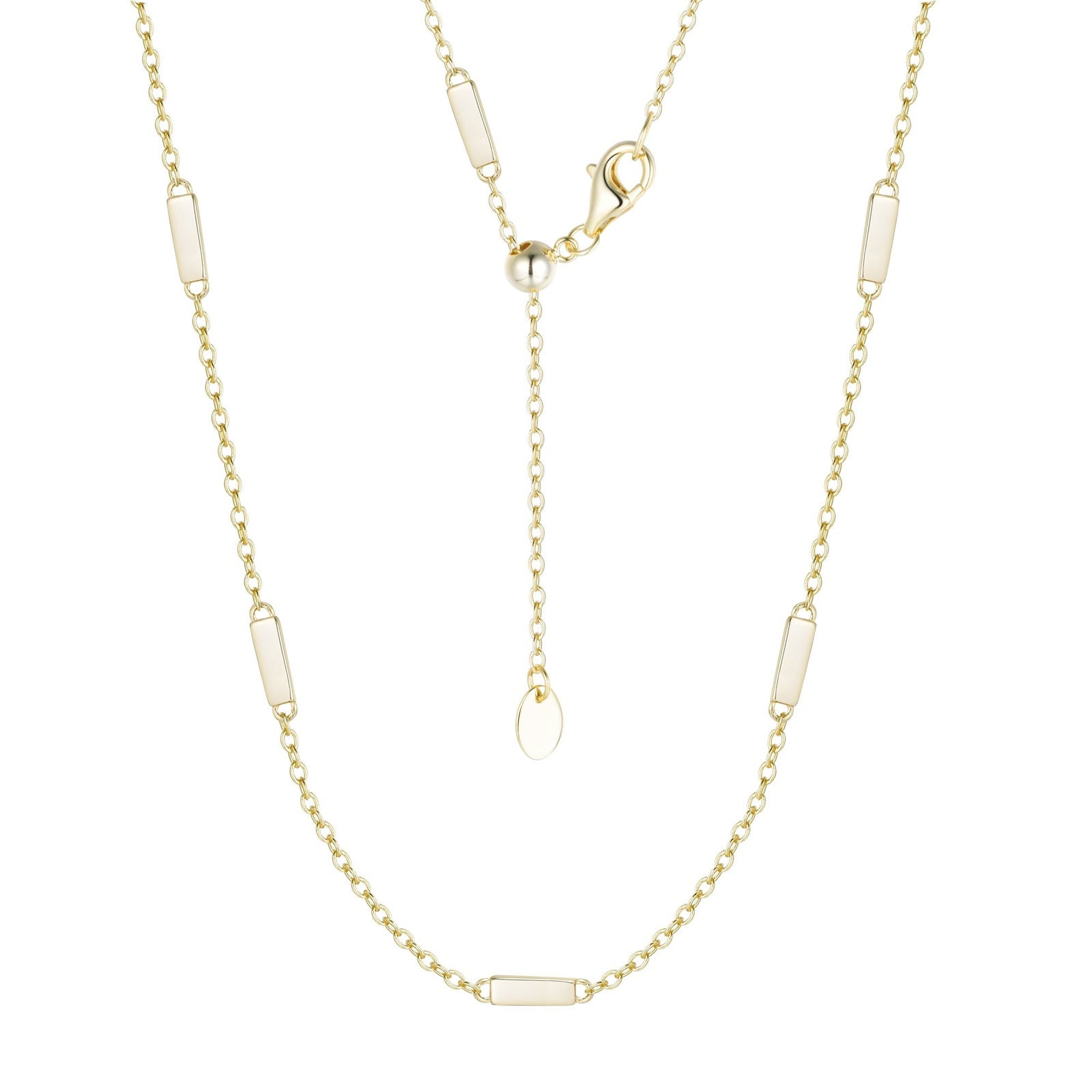 sparkle station bar chain necklace