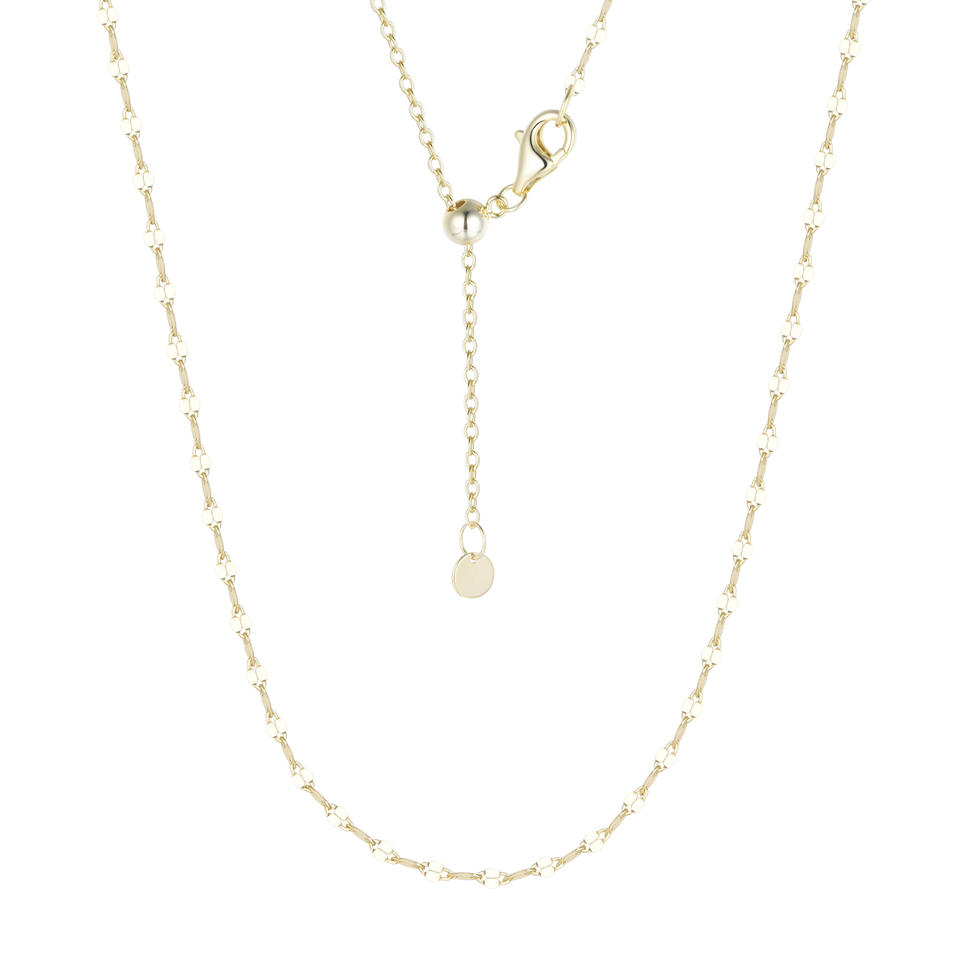 Mirror Chain Necklace 14K Yellow Gold / 26