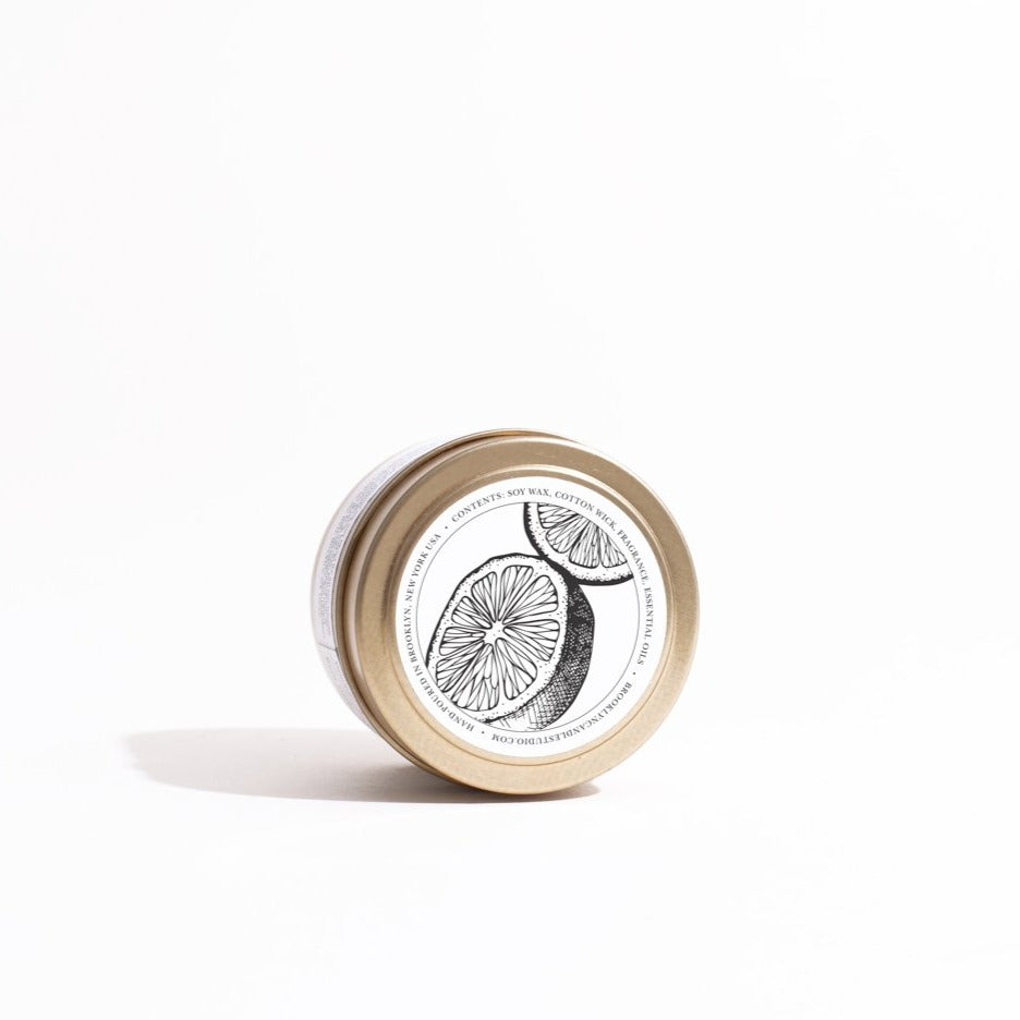 Gold Travel Candle in Japanese Citrus