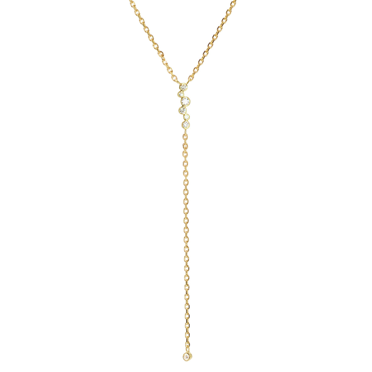 Constellation Line Lariat Necklace Gold