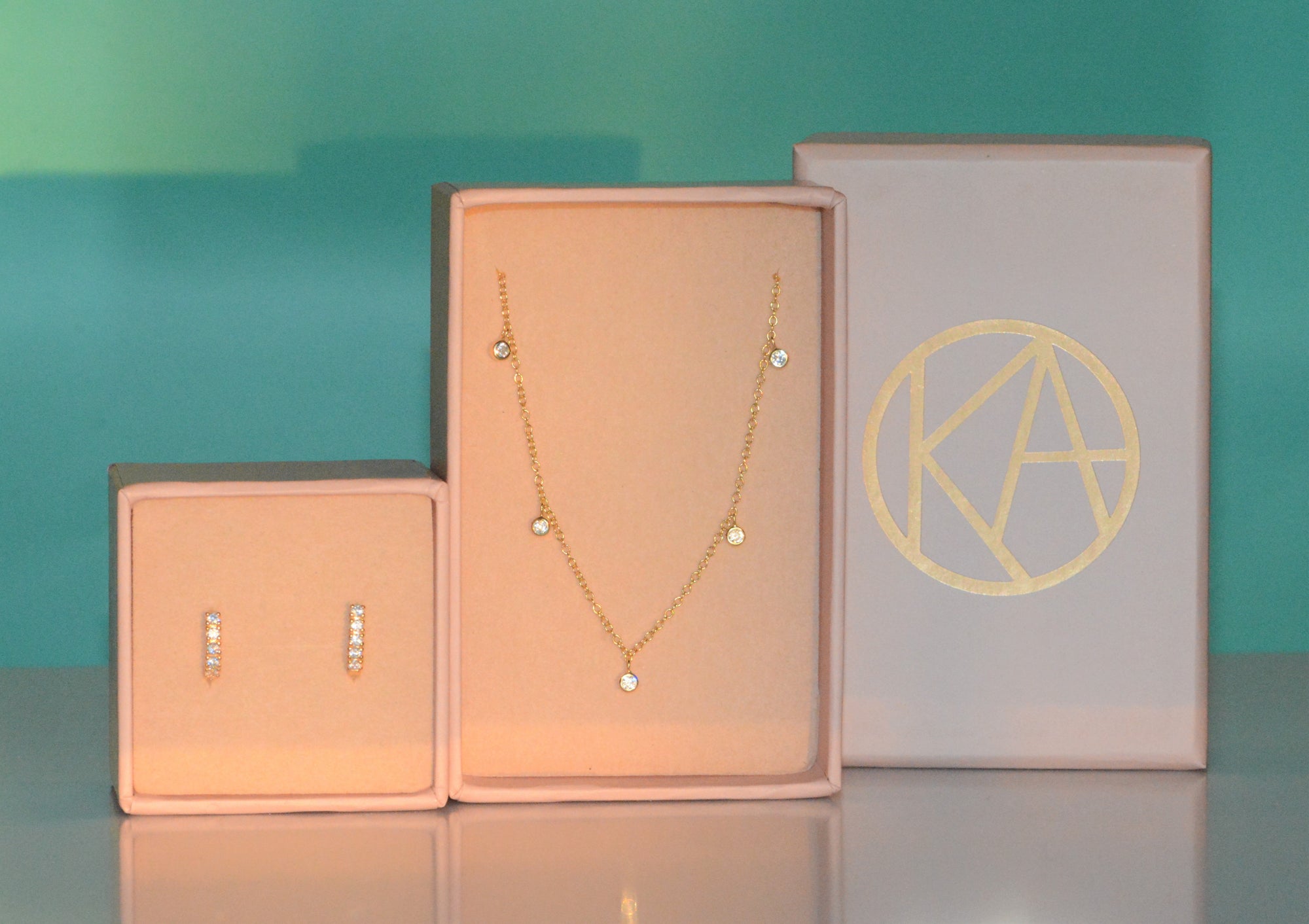 Gift Set | Huggie Earrings + Choker Necklace