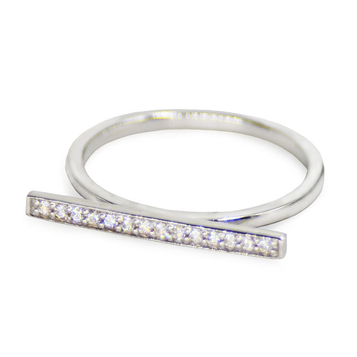 Pave Bar Ring
