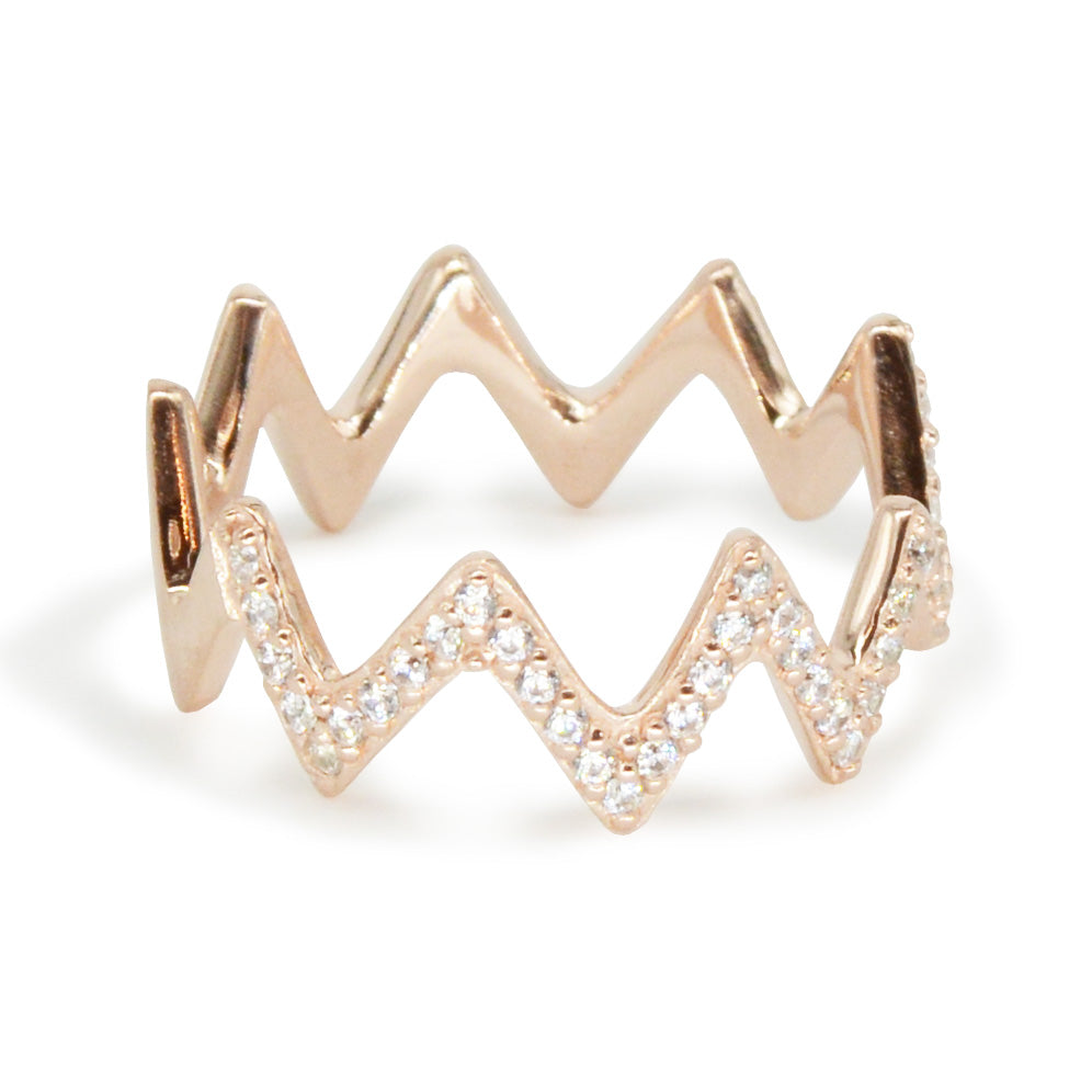 Churion Ring Chevron Ring - KAMARIA