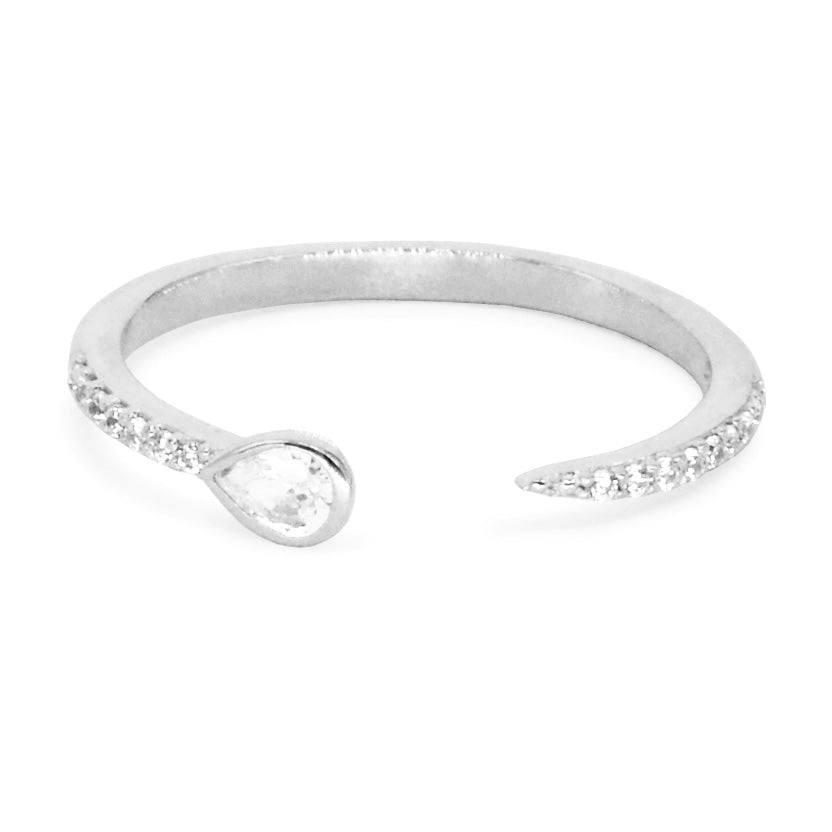 Open Pear Ring