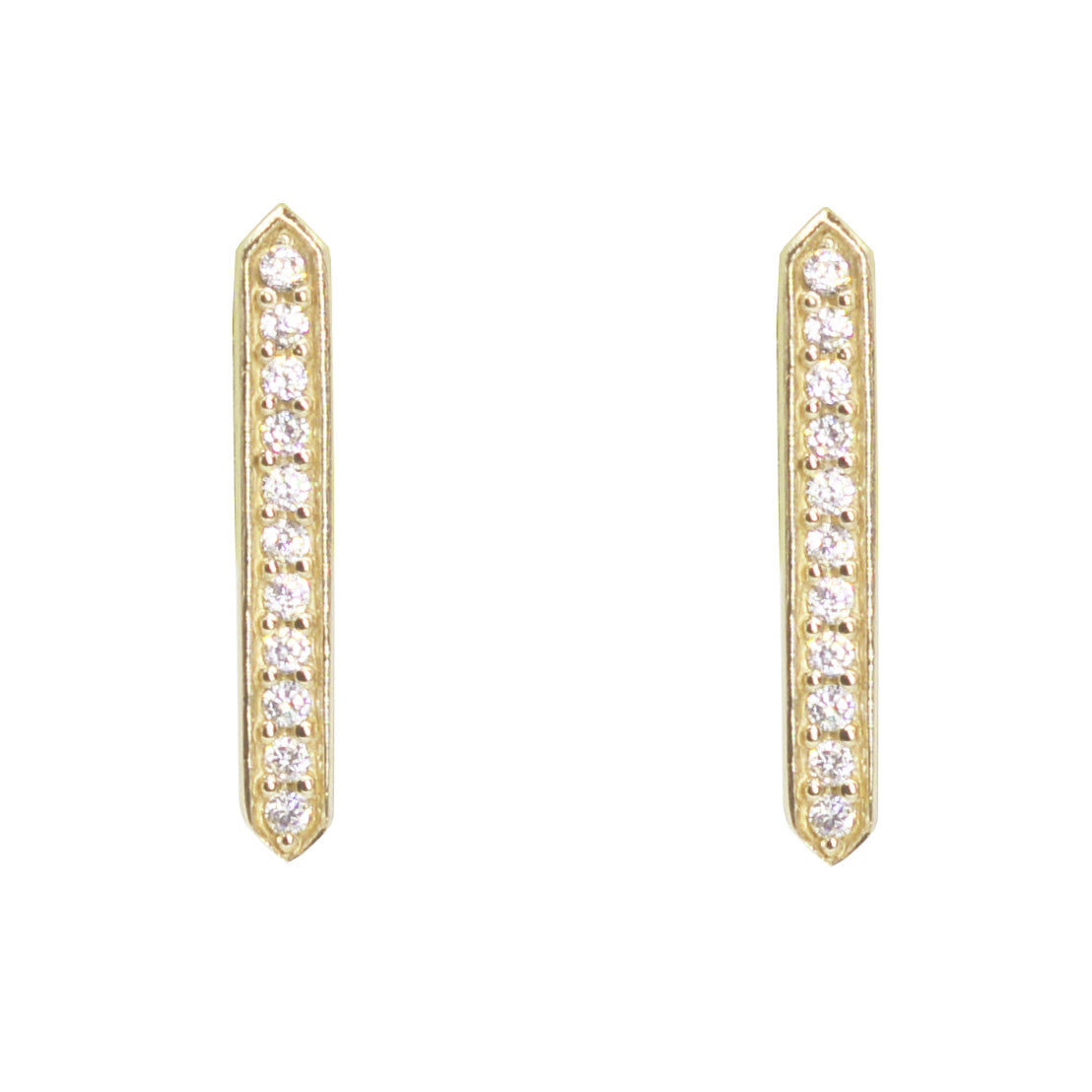 Stick Bar Stud Earrings - KAMARIA