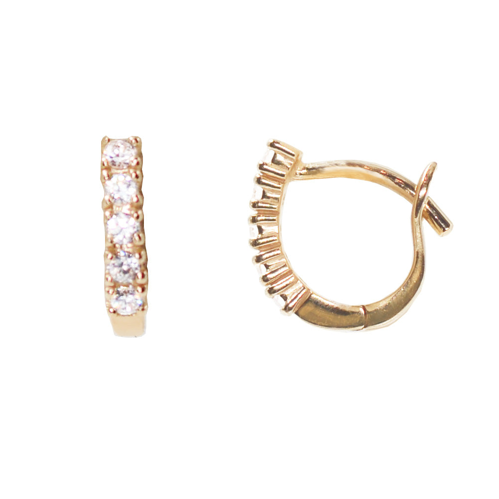 CZ Crystal Ear Huggies