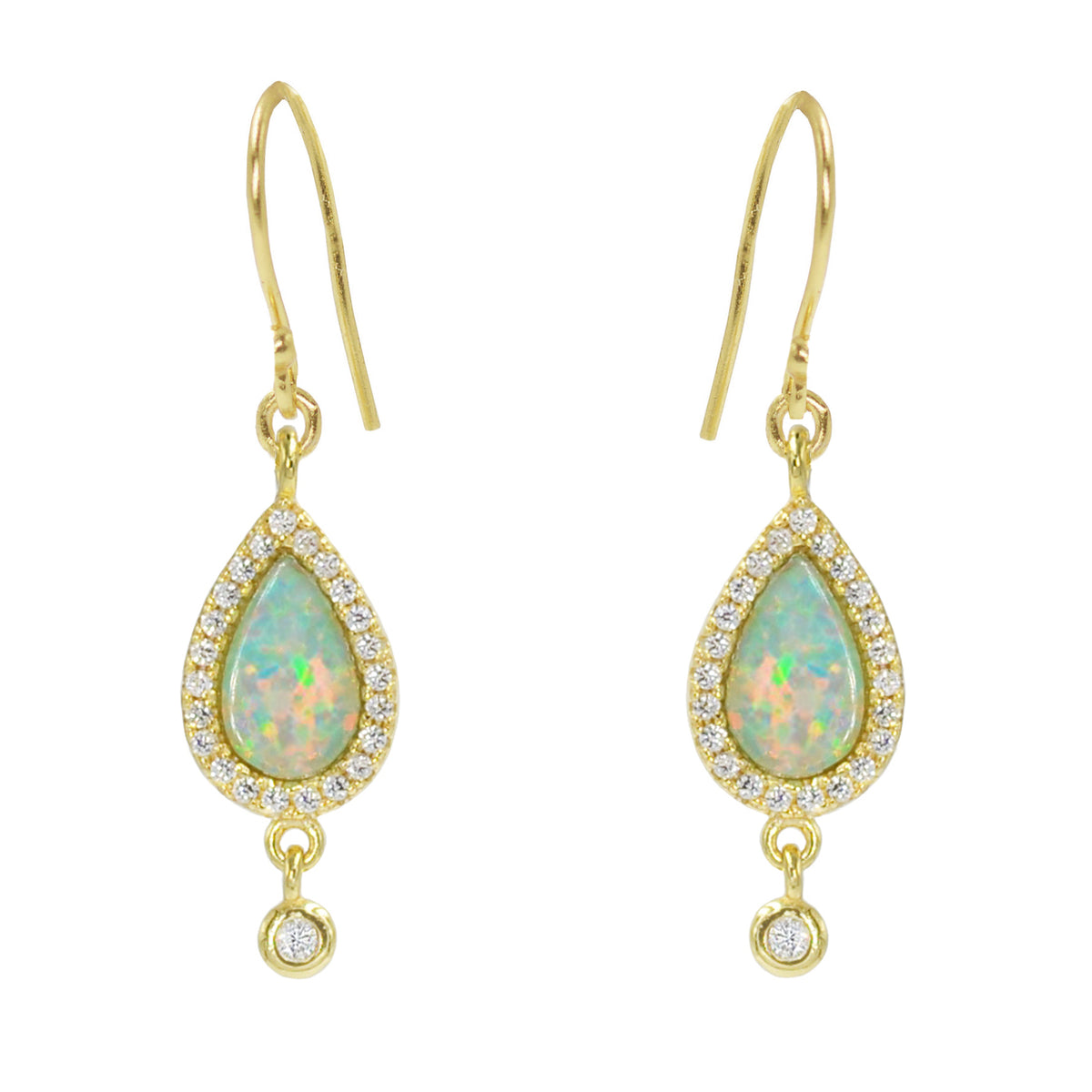 Opal Teardrop Earrings