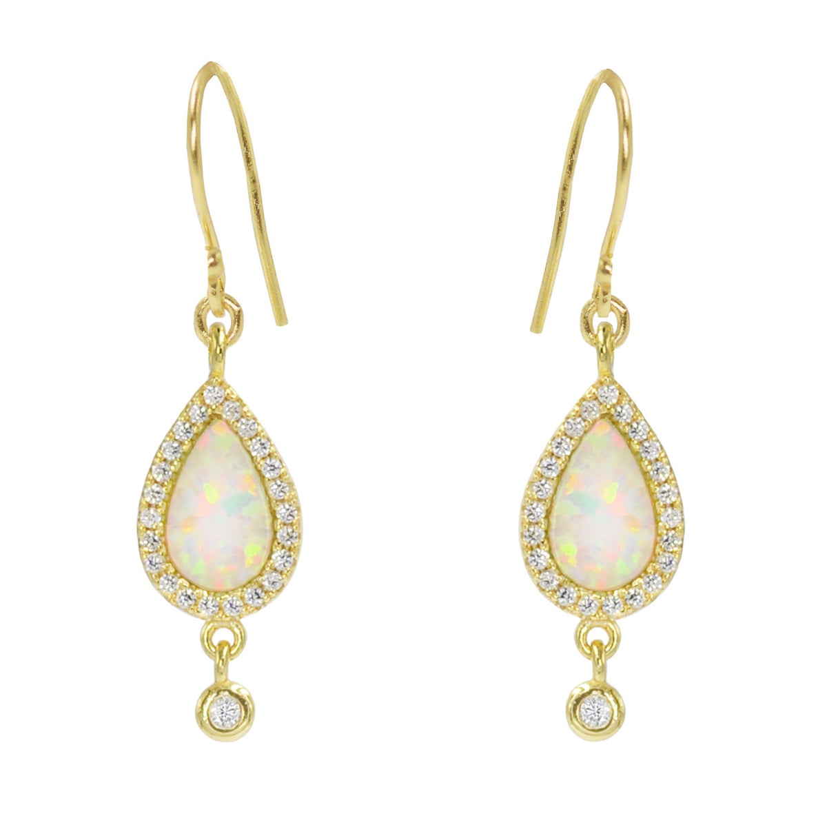 Opal Teardrop Earrings