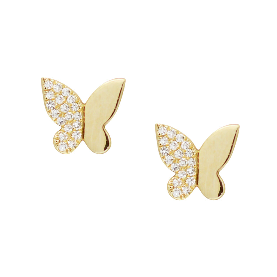 Butterfly Diamond Studs