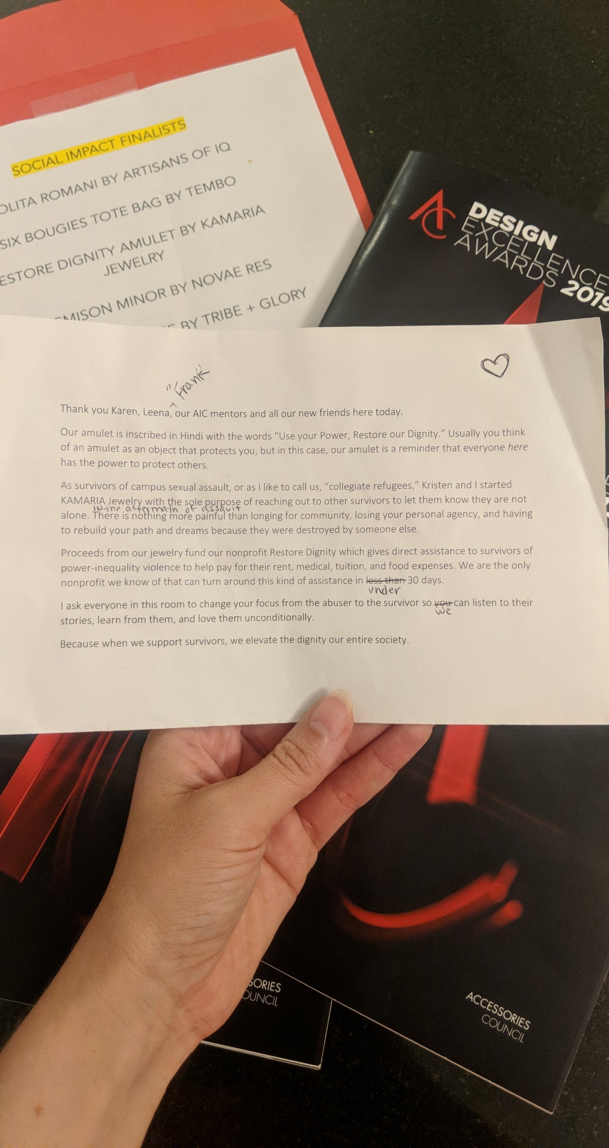 Restore Dignity Amulet Necklace