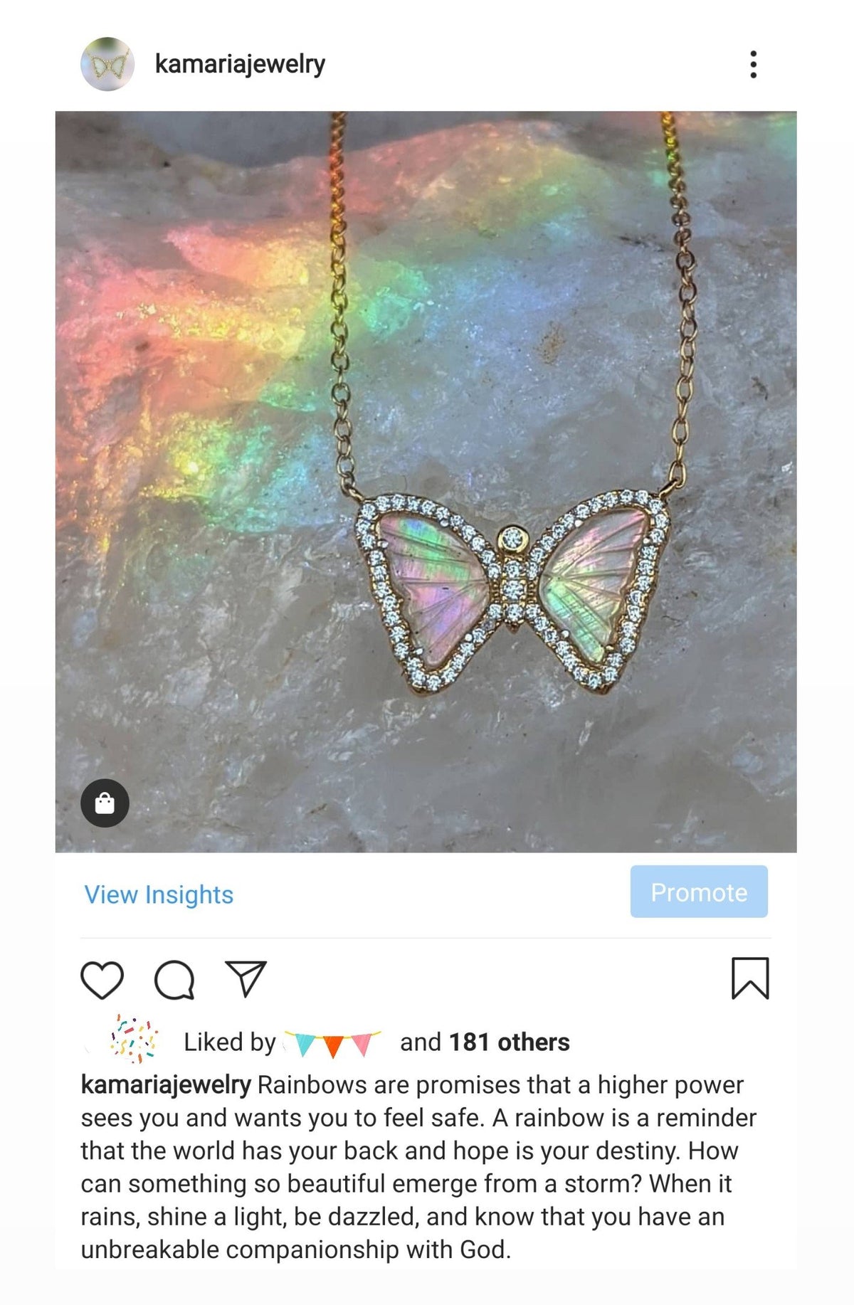 Mini Mother-of-Pearl Butterfly Necklace