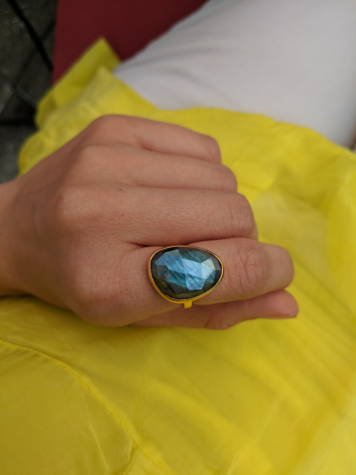Labradorite Gemstone Ring