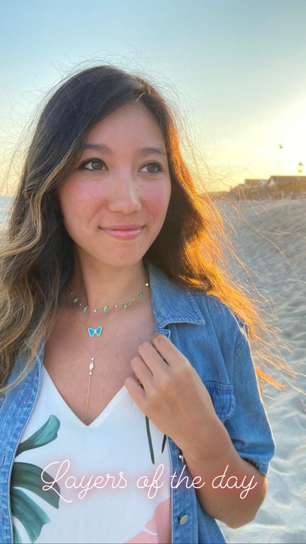 Opal lariat necklace on sale