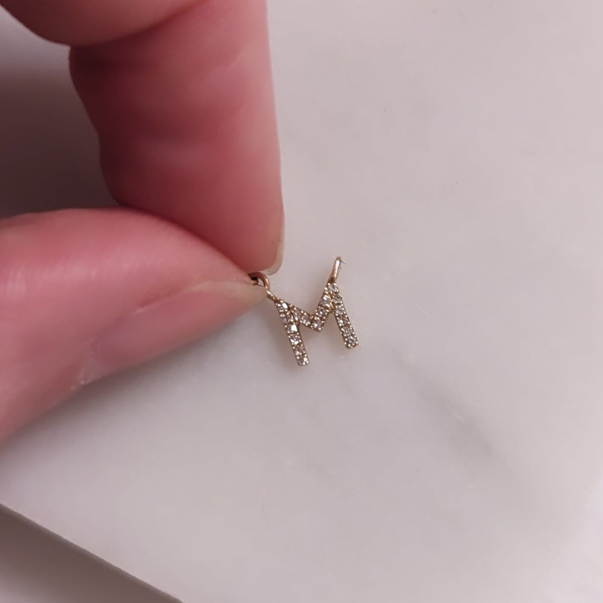 Diamond Initial Necklace